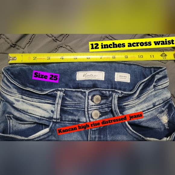 Kancan flare distressed jeans size 25 - Picture 5 of 5